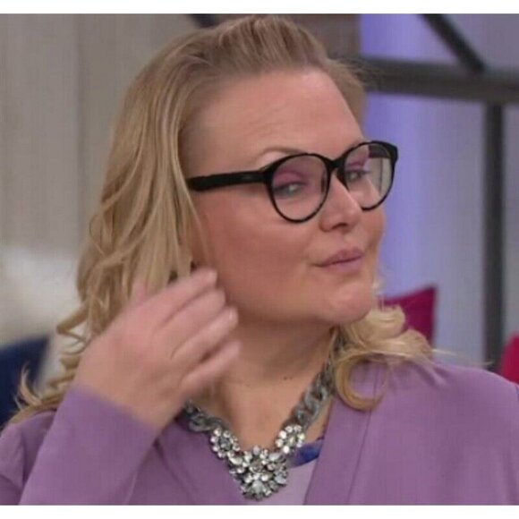 NWT LOGO Lori Goldstein Retro Round Readers Black 2.5 #78221 - Picture 2 of 4